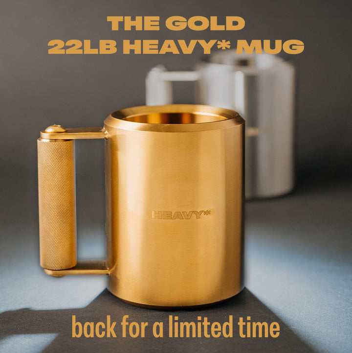 22lb Gold Heavy* Mug | Stainless Steel Mug in Gold Color